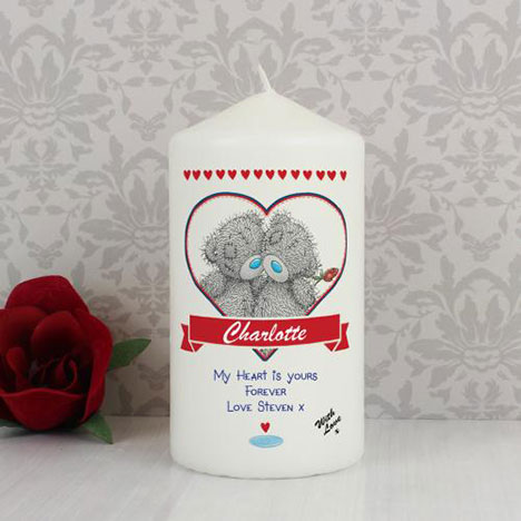Personalised Me to You Bear Love Heart Couple Candle Extra Image 2